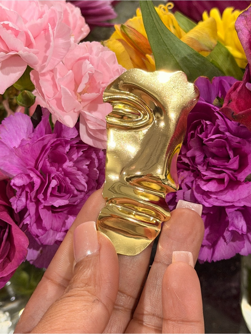 Gold face Brooch pin 3”